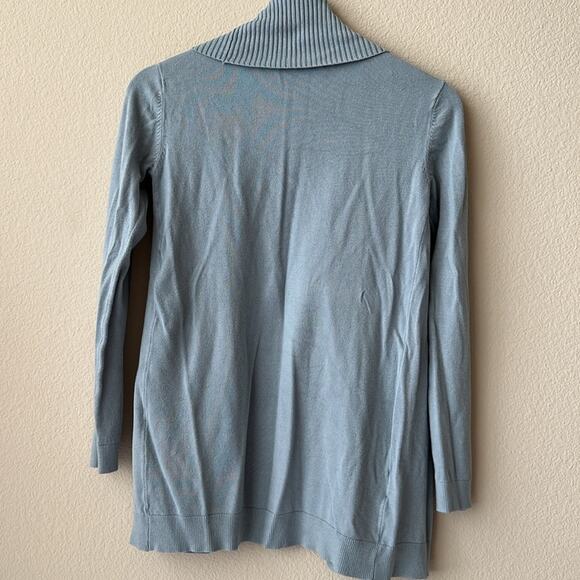 Mango Fine-Knit Cardigan in Blue, Size S - Picture 8 of 10